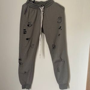 Green joggers